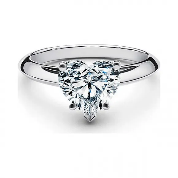 蒂芙尼/Tiffany 铂金镶心形钻石订婚戒指 66703053 