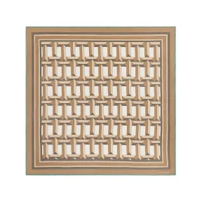 蒂芙尼/Tiffany Tiffany T 系列驼棕色真丝 True 方巾