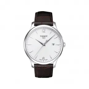 天梭 Tissot T-Classic系列 皮革 石英机芯 男表 T063.610.16.037.00