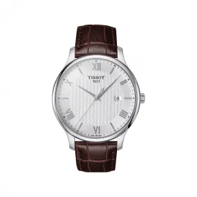 天梭 Tissot T-Classic系列 皮革 石英机芯 男表 T063.610.16.038.00