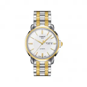 天梭 Tissot T-Classic系列 精钢镀金 自动机械机芯 男表 T065.430.22.031.00