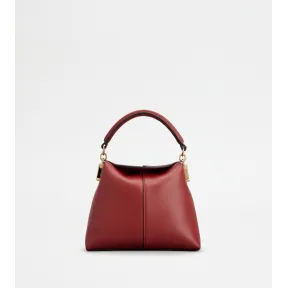 托德斯/Tod's 女人 酒红色 Tod's T Case 超小号皮革托特邮差包 XBWTSTO0000XPRR611