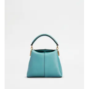 托德斯/Tod's Woman LIGHT BLUE Tod's T Case Tote Messenger Bag in Leather Micro XBWTSTO0000XPRPZT008
