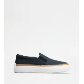 托德斯/Tod's 男人 蓝色 翻绒革简便运动休闲鞋 XXM12L0K9006RNU810