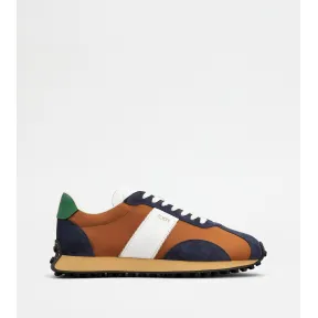 托德斯/Tod's 男人 彩色 皮革拼科技织物运动休闲鞋 XXM26L0IK70TNK0EP2