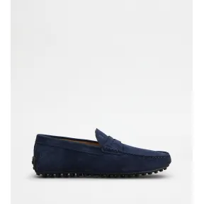 托德斯/Tod's City Gommino Mocasín en Ante AZUL MARINO Hombre XXM42C00640RE06MCU820