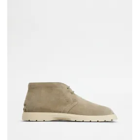托德斯/Tod's Man 棕色 絨面皮革沙漠靴 XXM59K00D80RE09MC9999