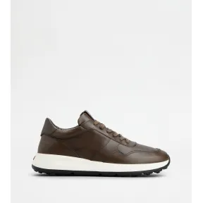 托德斯/Tod's 男人 棕色 皮革运动休闲鞋 XXM79K0Z280S96S408