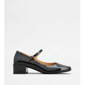 托德斯/Tod's 女人 黑色 皮革玛丽珍鞋 XXW33L0IN60TVBB999