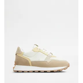 托德斯/Tod's 女人 彩色 绒面皮革拼织物运动休闲鞋 XXW87K0HR80SVCRHWS