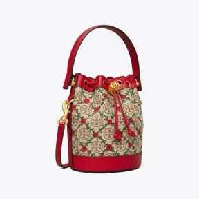 汤丽柏琦/Tory Burch T Monogram 迷你刺绣水桶包 87062-371