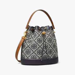 汤丽柏琦/Tory Burch T Monogram 大号提花水桶包 87507-405