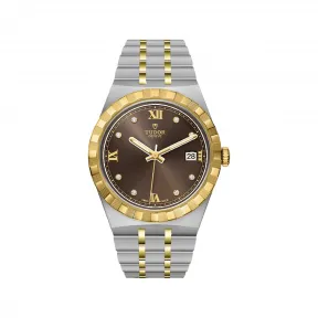 帝舵/Tudor 帝舵皇家系列 38MM 磨光及磨砂钢表壳 自动机械机芯 男表 M28503-0008