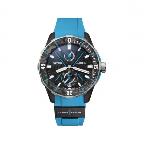 雅典/Ulysse Nardin Diver NET Azure 44MM 95%回收的不锈钢 自动机械机芯 男表 1183-170-2B-3A