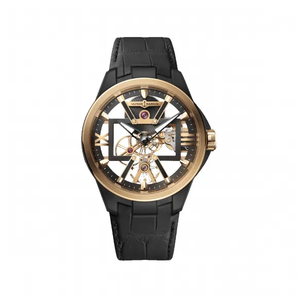 雅典/Ulysse Nardin Blast系列 42MM 玫瑰金 [4N] 手动机械机芯 男表 3715-260LE-2A-W1-1A