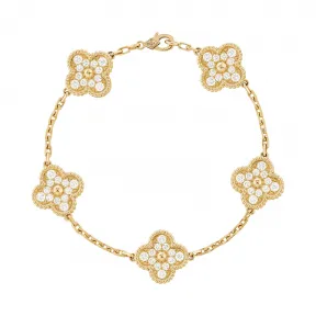 梵克雅宝/Van Cleef & Arpels Vintage Alhambra手链 5图案 - VCARA41400