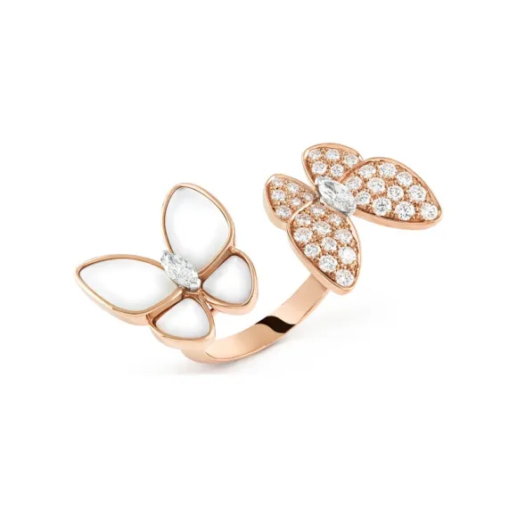 梵克雅宝/Van Cleef & Arpels Two Butterfly指间戒 - VCARO7AL00