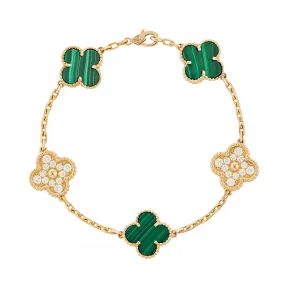 梵克雅宝/Van Cleef & Arpels Vintage Alhambra手链 5图案 - VCARO7GQ00