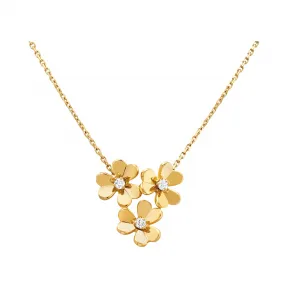 梵克雅宝/Van Cleef & Arpels Frivole吊坠 3花 迷你款式 - VCARP2DU00