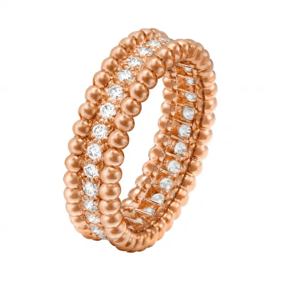 梵克雅宝/Van Cleef & Arpels Perlée diamonds戒指 单排镶钻设计 - VCARP4E300