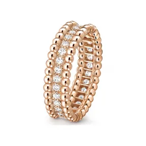 梵克雅宝/Van Cleef & Arpels Perlée diamonds戒指 单排镶钻设计 VCARPJMW00