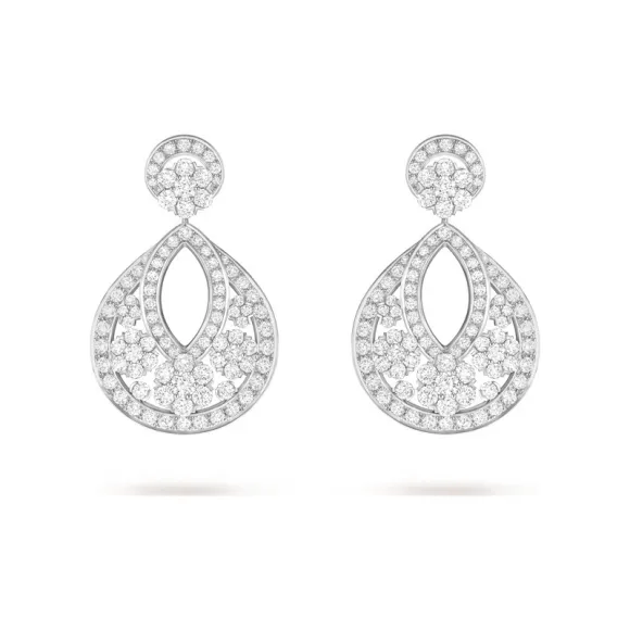 梵克雅宝/Van Cleef & Arpels Snowflake可转换式耳环 大号款式 VCARPNN200