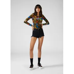 Versace  Tropical Baroque牛仔短裤 EA3HVA18J-EALL4Z_E899