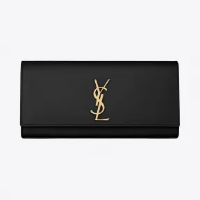 伊夫圣罗兰/Yves Saint laurent 经典 monogram saint laurent 黑色细粒纹理真皮手拿包 3