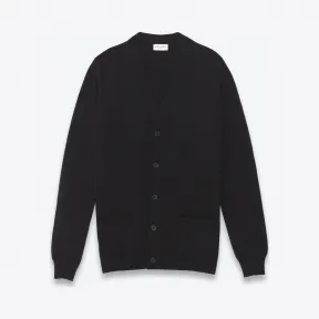 伊夫圣罗兰/Yves Saint laurent 经典黑色 V 领羊绒开衫 338935Y1YC11000