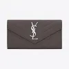 伊夫圣罗兰/Yves Saint laurent large monogram flap wallet in earth tex