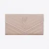 伊夫圣罗兰/Yves Saint laurent Large MONOGRAMME flap wallet in pink an