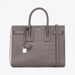 伊夫圣罗兰/Yves Saint laurent Classic Small Sac De Jour Bag in Fog Cr
