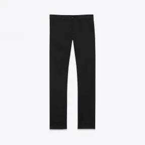 伊夫圣罗兰/Yves Saint laurent 经典Slim Chino休闲裤，采用黑色棉华达呢  379459Y872H10