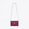伊夫圣罗兰/Yves Saint laurent ENVELOPE 颗粒纹理压花真皮信封链条钱包 393953BOW015553