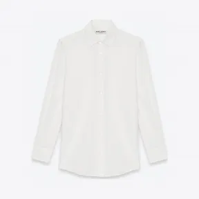 伊夫圣罗兰/Yves Saint laurent 白色丝绉paris领衬衫 395733Y100W9935