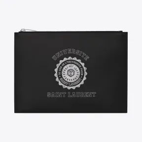 伊夫圣罗兰/Yves Saint laurent 黑色SAINT LAURENT UNIVERSITÉ印花平板电脑包 39729