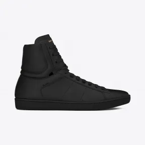 伊夫圣罗兰/Yves Saint laurent 经典 court classic sl/01h 黑色真皮高帮运动鞋 41785