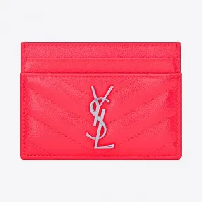 伊夫圣罗兰/Yves Saint laurent MONOGRAM 粒面压花漆皮卡包 4232911DJ026644