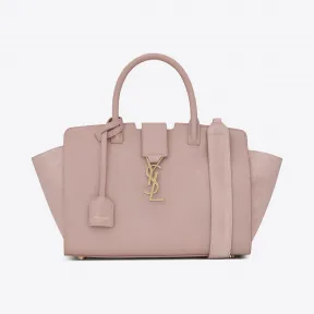 伊夫圣罗兰/Yves Saint laurent 迷你DOWNTOWN粉红色真皮麂皮购物袋
 436834BJ5XW6815