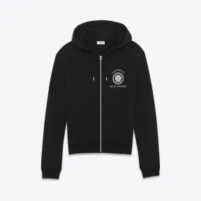 伊夫圣罗兰/Yves Saint laurent SAINT LAURENT UNIVERSITÉ褐色法国毛圈布连帽衫 4645