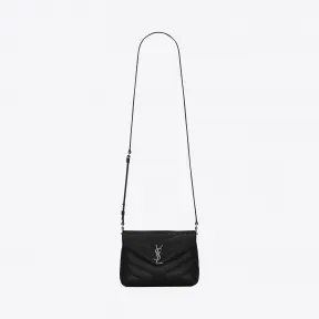伊夫圣罗兰/Yves Saint laurent 超小号LOULOU黑色“Y”字形提花真皮肩带包 467072DV7061000