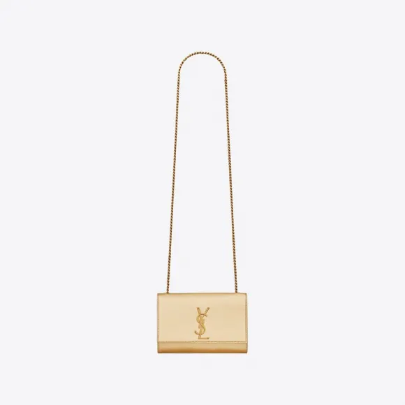 伊夫圣罗兰/Yves Saint laurent kate金属质感皮革小号链条包 469390AAAKT8030