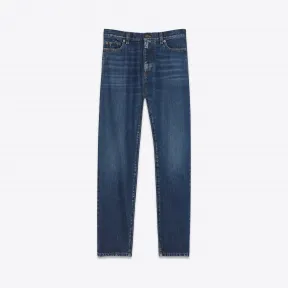 伊夫圣罗兰/Yves Saint laurent 深蓝色牛仔布宽松牛仔裤 480683Y883L4963