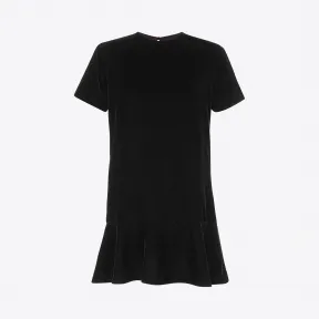 伊夫圣罗兰/Yves Saint laurent 黑色貂毛短袖迷你裙  484797Y012W1000