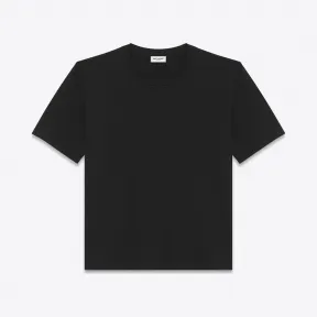 伊夫圣罗兰/Yves Saint laurent 男士T恤，短袖，圆领，Y刺绣，黑色棉质汗布 488580Y2ZJ21000