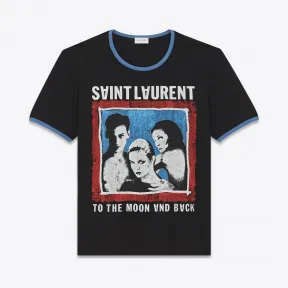 伊夫圣罗兰/Yves Saint laurent 男友T恤，黑色棉质汗布 488837YB2KH1068