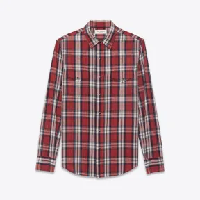 伊夫圣罗兰/Yves Saint laurent 西式衬衫，红色和白色格子 498101Y843R6141