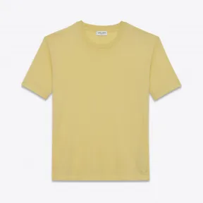 伊夫圣罗兰/Yves Saint laurent 这款合身SL T恤采用黄色棉质汗布制成 500184Y2ZJ27145