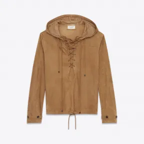 伊夫圣罗兰/Yves Saint laurent 烟草绒面革的蕾丝连帽衫 501139YC2LW2631