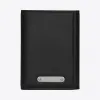 伊夫圣罗兰/Yves Saint laurent Three-part ID wallet in black leather 5
